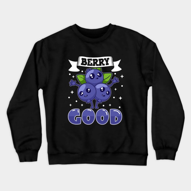 Berry good - blueberry Crewneck Sweatshirt by Modern Medieval Design